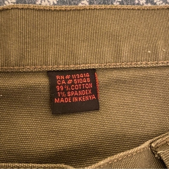 Wolverine Carpenter Shorts Mens 40 Olive Green Casual Bermuda Workwear - Picture 11 of 12